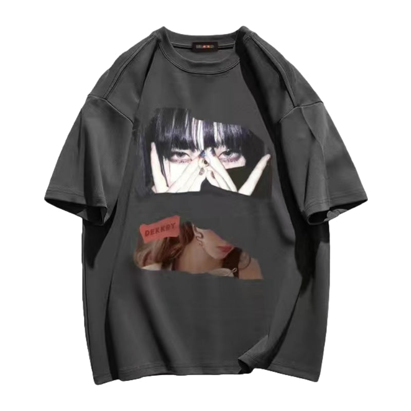 Street Girls Anime Graphic Casual T-shirt