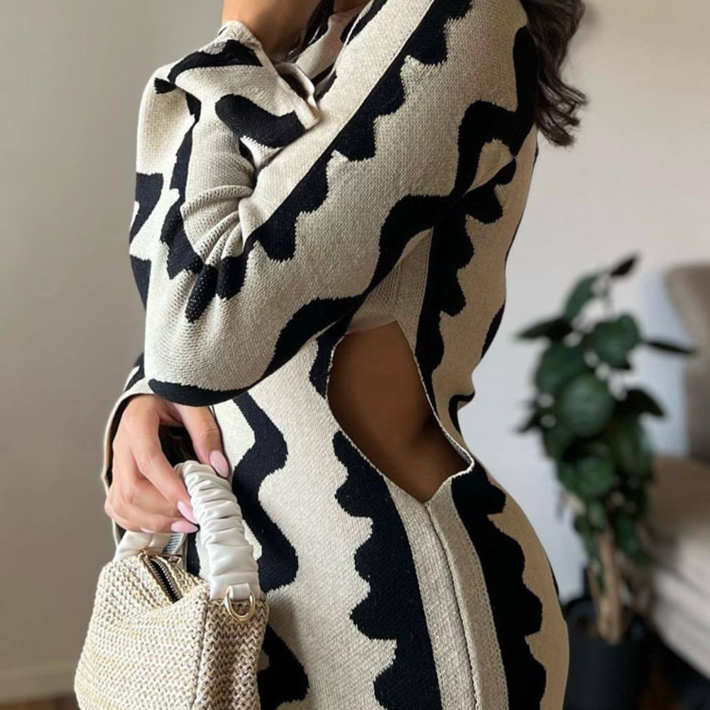 Women's Wave Long Dress