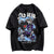 Men's Casual Cotton Skull Collection Graphic Print T-shirt