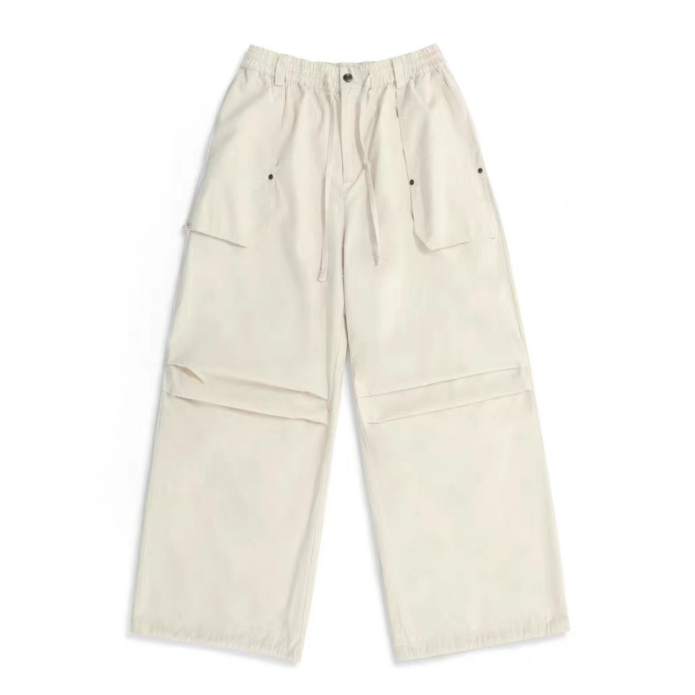 Women's Retro Fashion Solid Color Cargo Pants