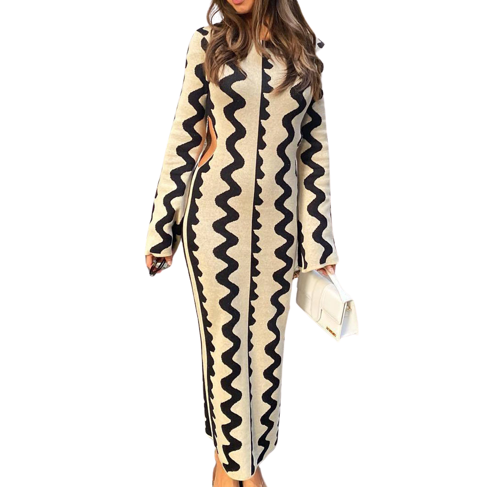 Women's Wave Long Dress