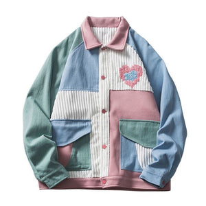 Casual Cute Patchwork Jacket