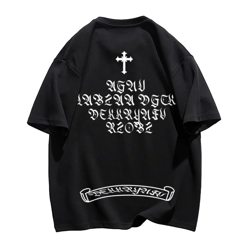 American Cross Letter Print T-shirt