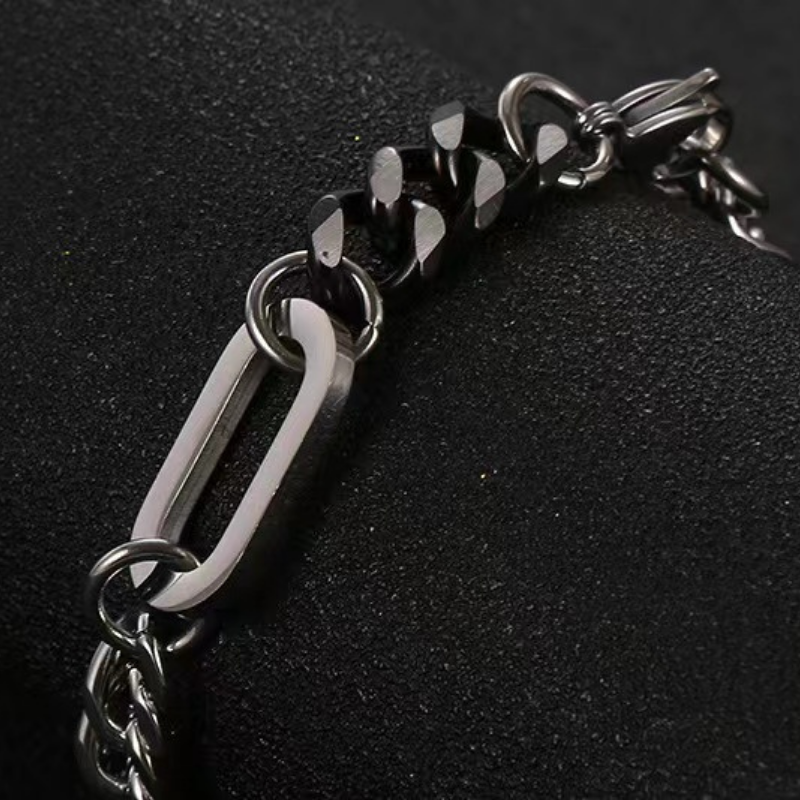 High Street Titanium Retro Hip Hop Bracelet