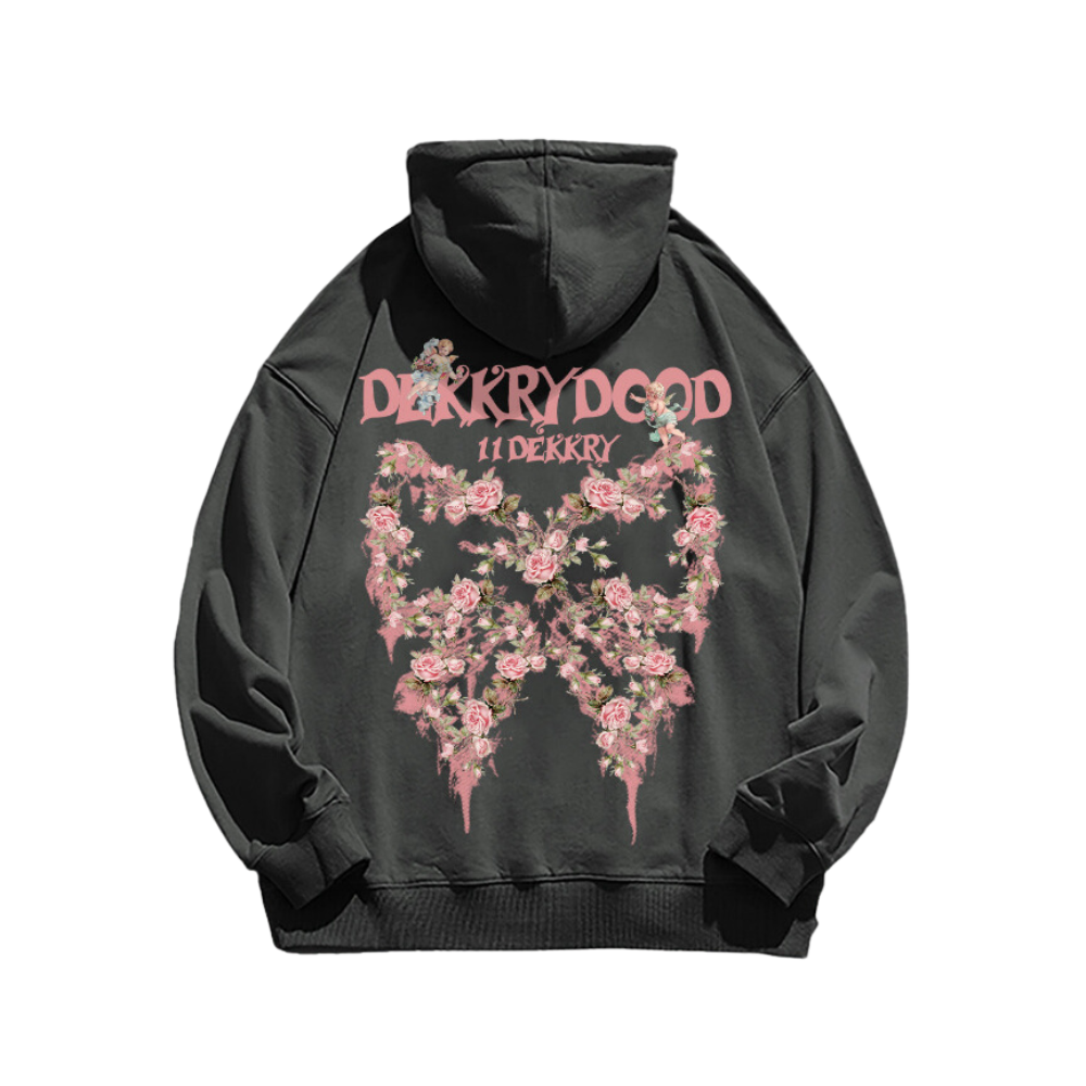 High Street Letter Pink Bow Hoodies