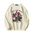 Vintage Rose Print Couple Sweatshirt