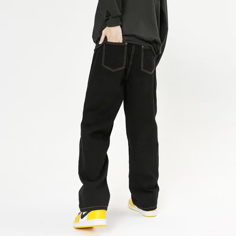 Urban Star Embroidery Straight Leg Jeans