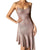 Women's Glitter Sexy Backless Slip Dress