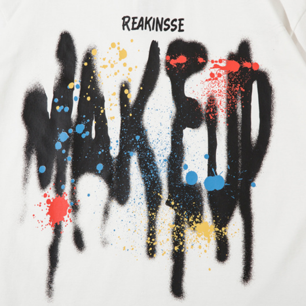 Street Alphabet Colorful Graffiti T-shirt