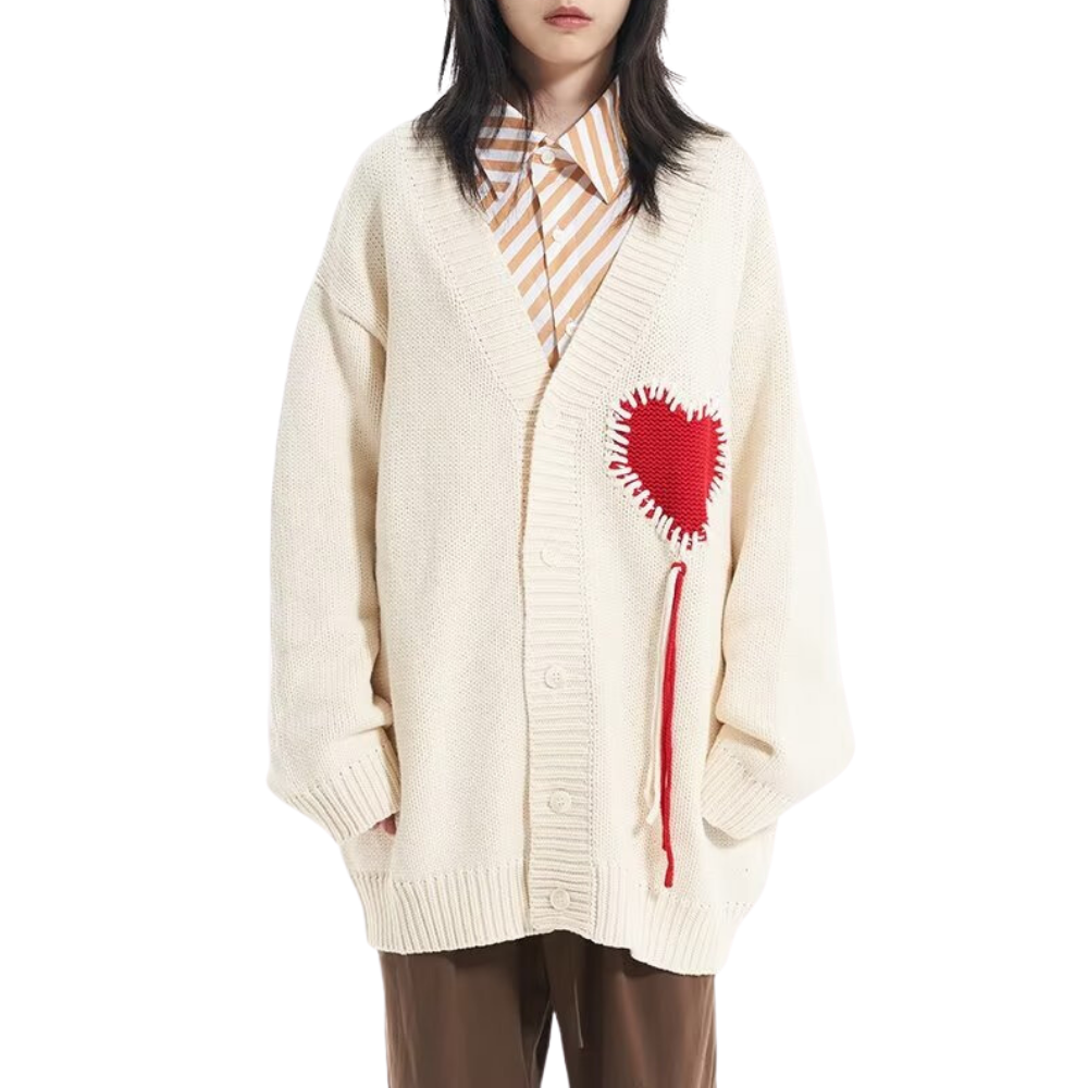 Heart Knit Cardigan