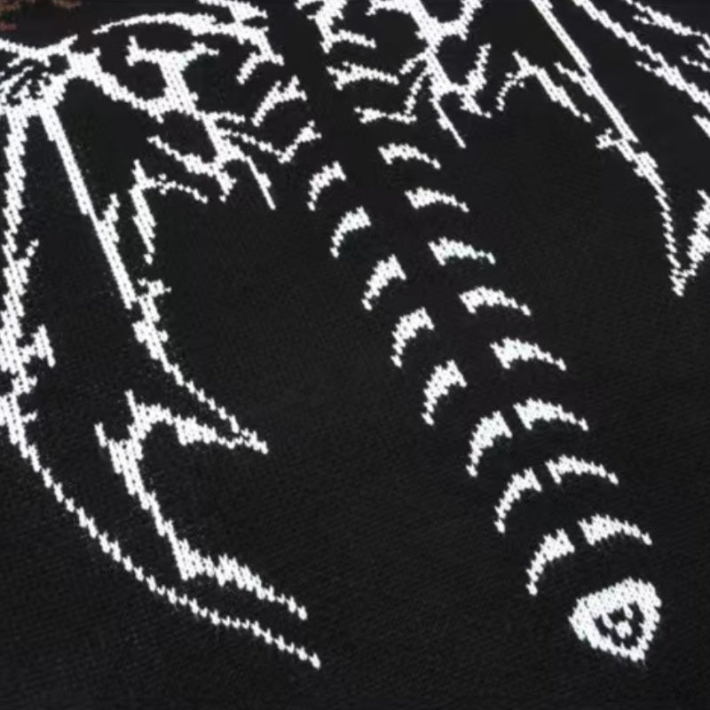 OOC' High Street Skeleton Embroidery Sweater