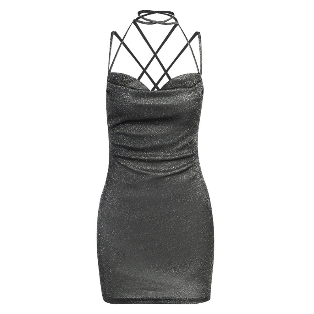 Women's Sexy Halter Neck Cover Hip Dress