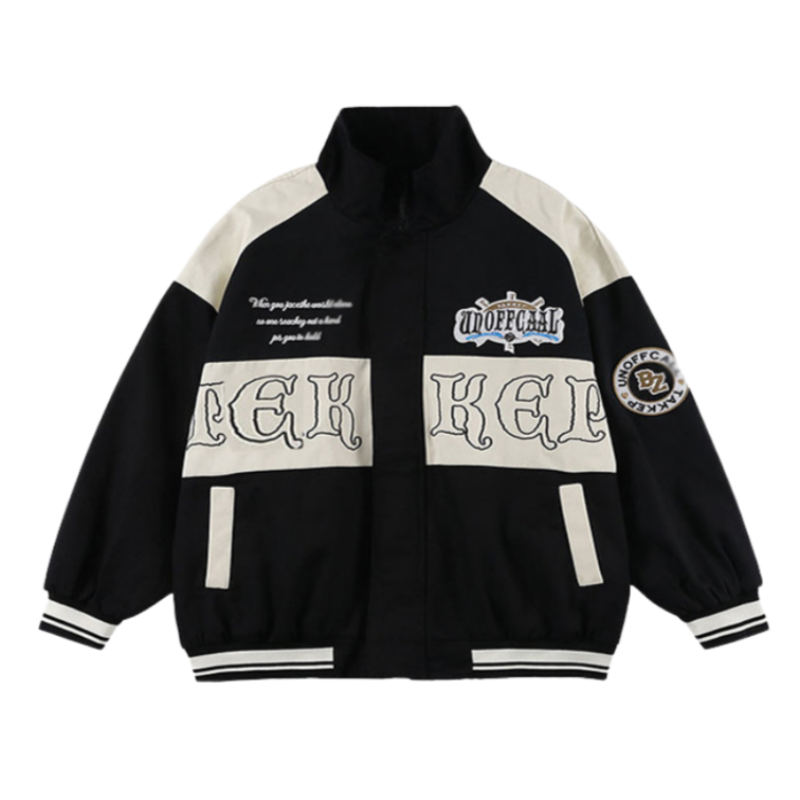 High Street Letter Patchwork Varsity Jacket – AokLok (Kclot)