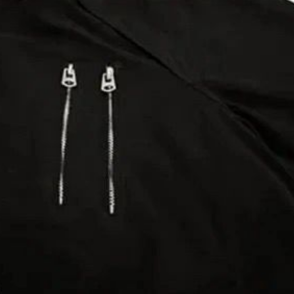 Hip Hop Solid Zip Jeans