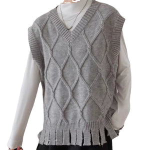 Women's Casual Solid Color Knitted Vest