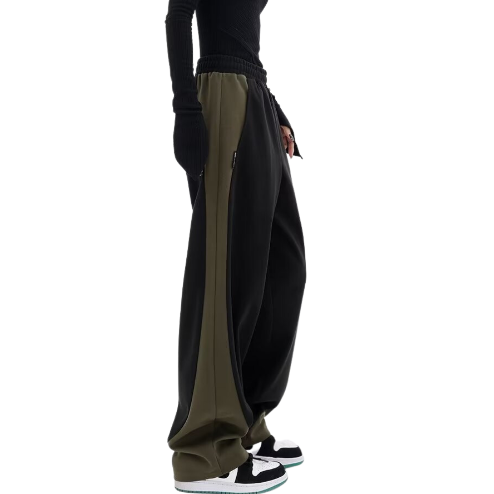 Street Artistic Panel Loose Sweatpants
