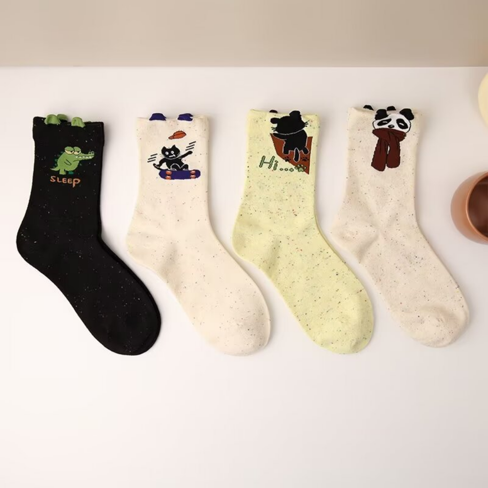 Funny Cartoon Animal Socks
