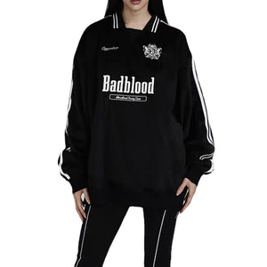 Women's Badblood Lettering Embroidered Sweatshirt