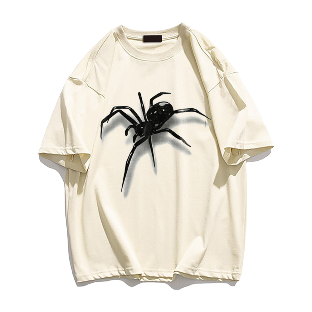 Simple Versatile Spider Cotton T-shirt