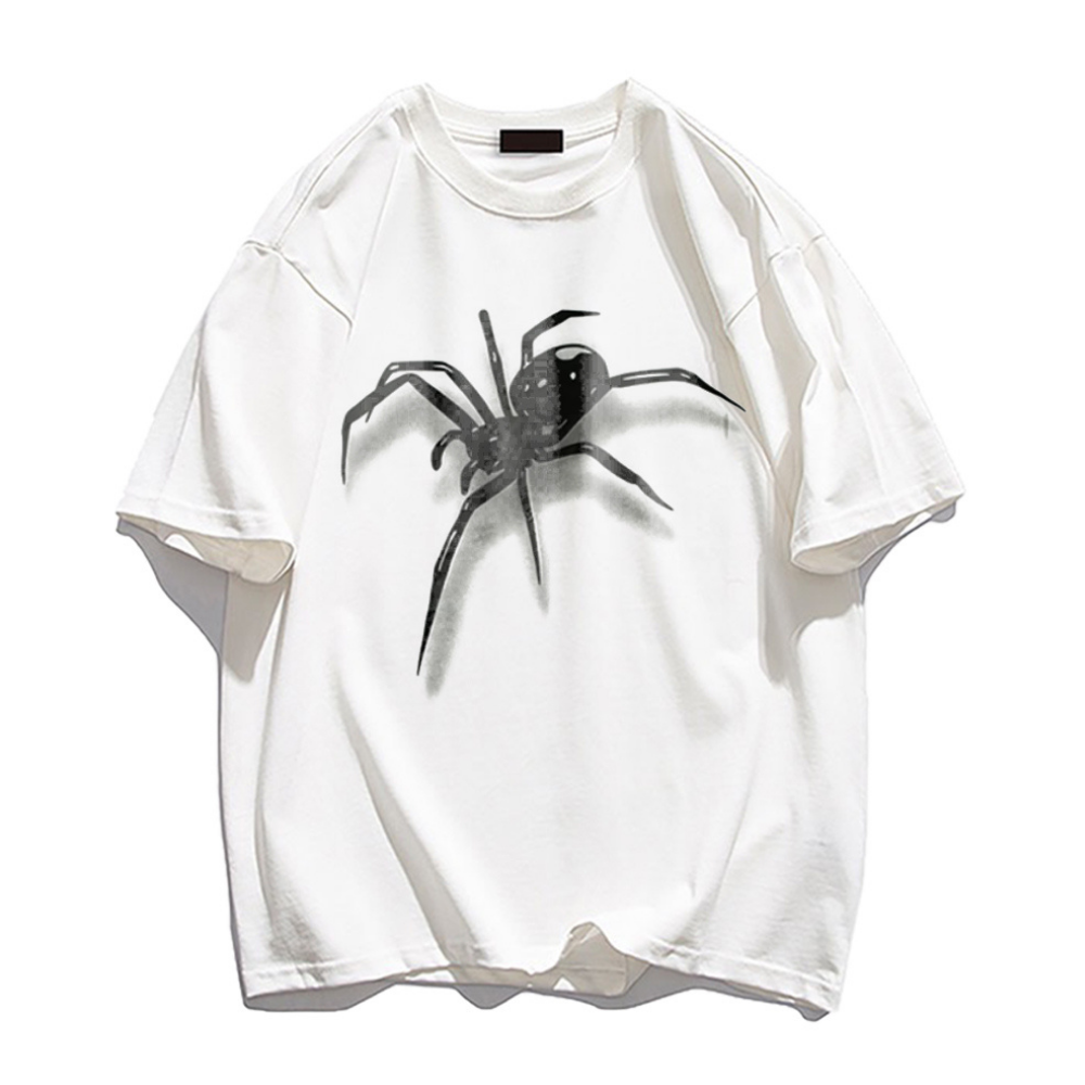 Simple Versatile Spider Cotton T-shirt