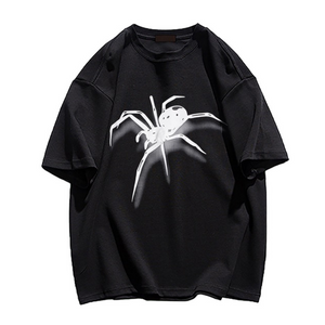 Simple Versatile Spider Cotton T-shirt