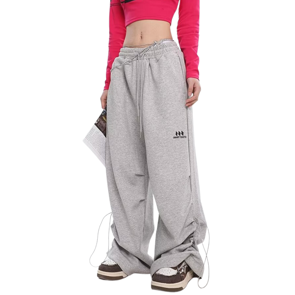 Oversized Solid Drawstring Sweatpants
