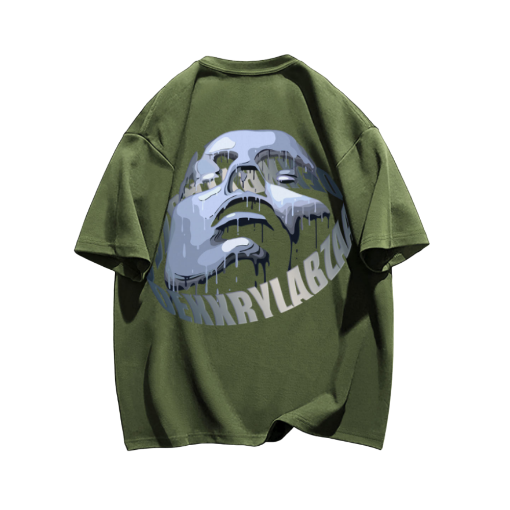 Urban Alien Portrait Graphic T-shirt