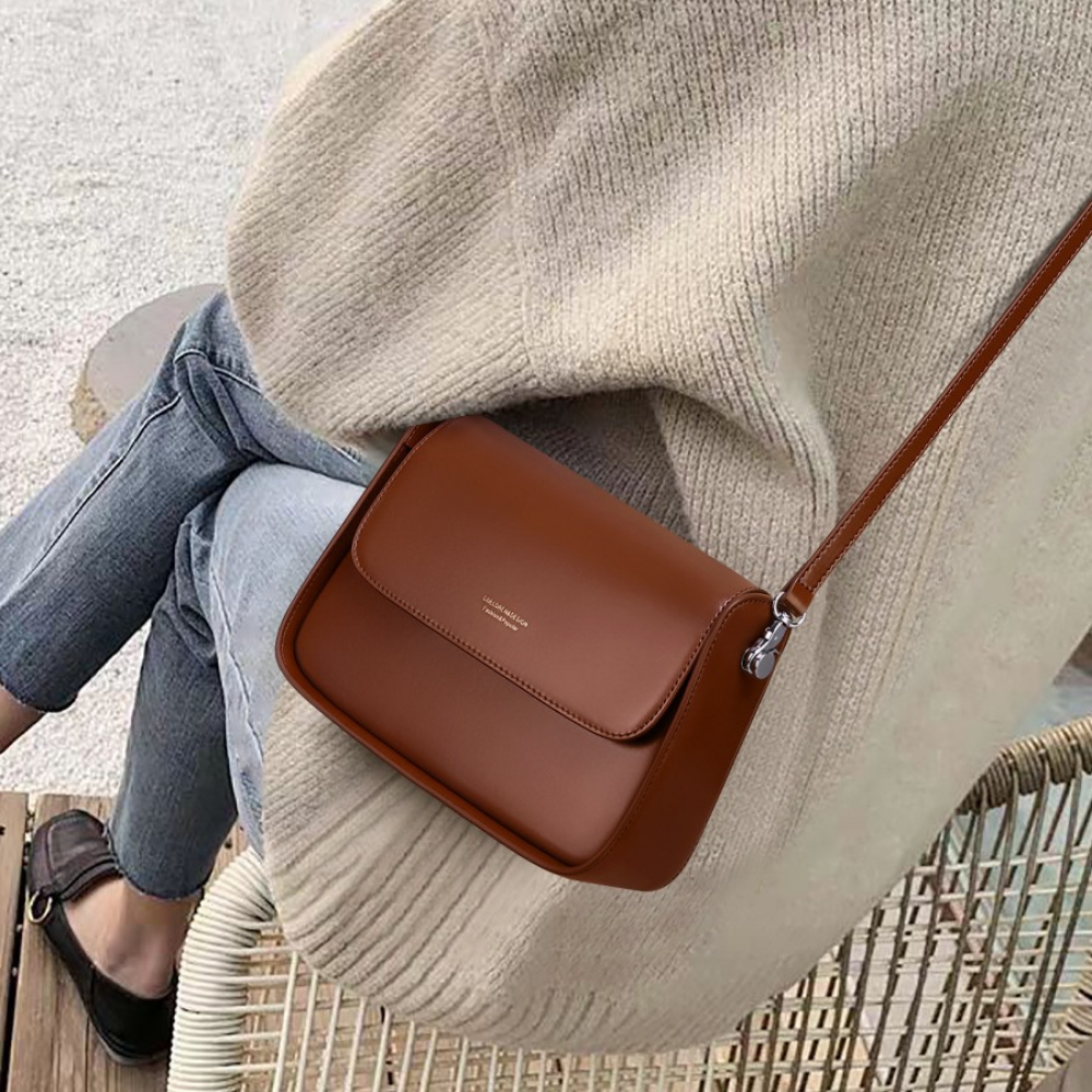 Women's Solid Color Crossbody Bag