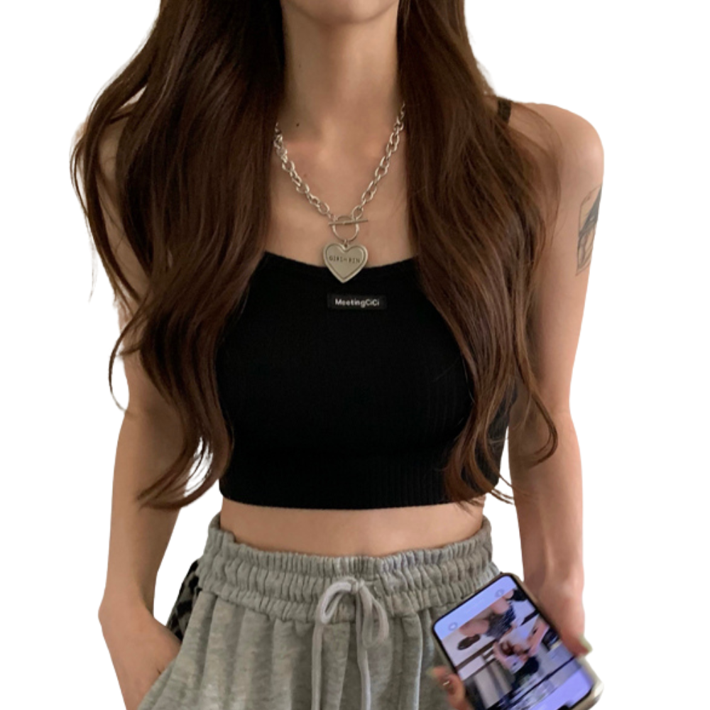 Women's Casual Cropped Cami Top