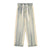 Urban Stripe Distressed Straight Leg Jeans