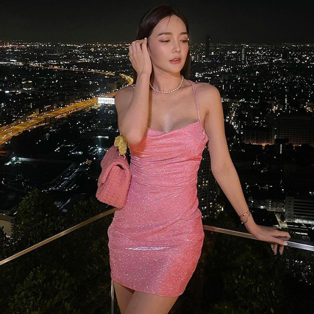 Women's Sexy Halter Neck Cover Hip Dress