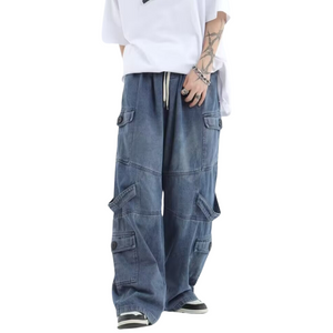 Hip Hop Loose Drawstring Jeans