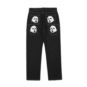 American Street Skeleton Graphic Jeans