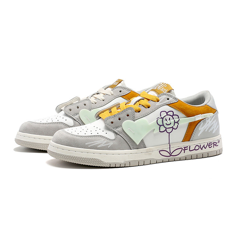 H-Block |Flower Totem Canvas Sneakers