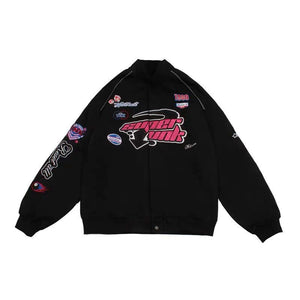 Vintage High Street Embroidery Racing Jacket