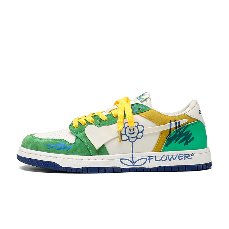 H-Block |Flower Totem Canvas Sneakers