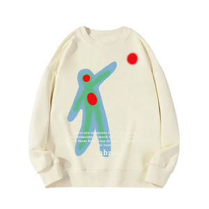 Urban Abstract Graphic Cotton Sweatshirt