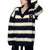 Women's Classic Letter P Striped Sweater